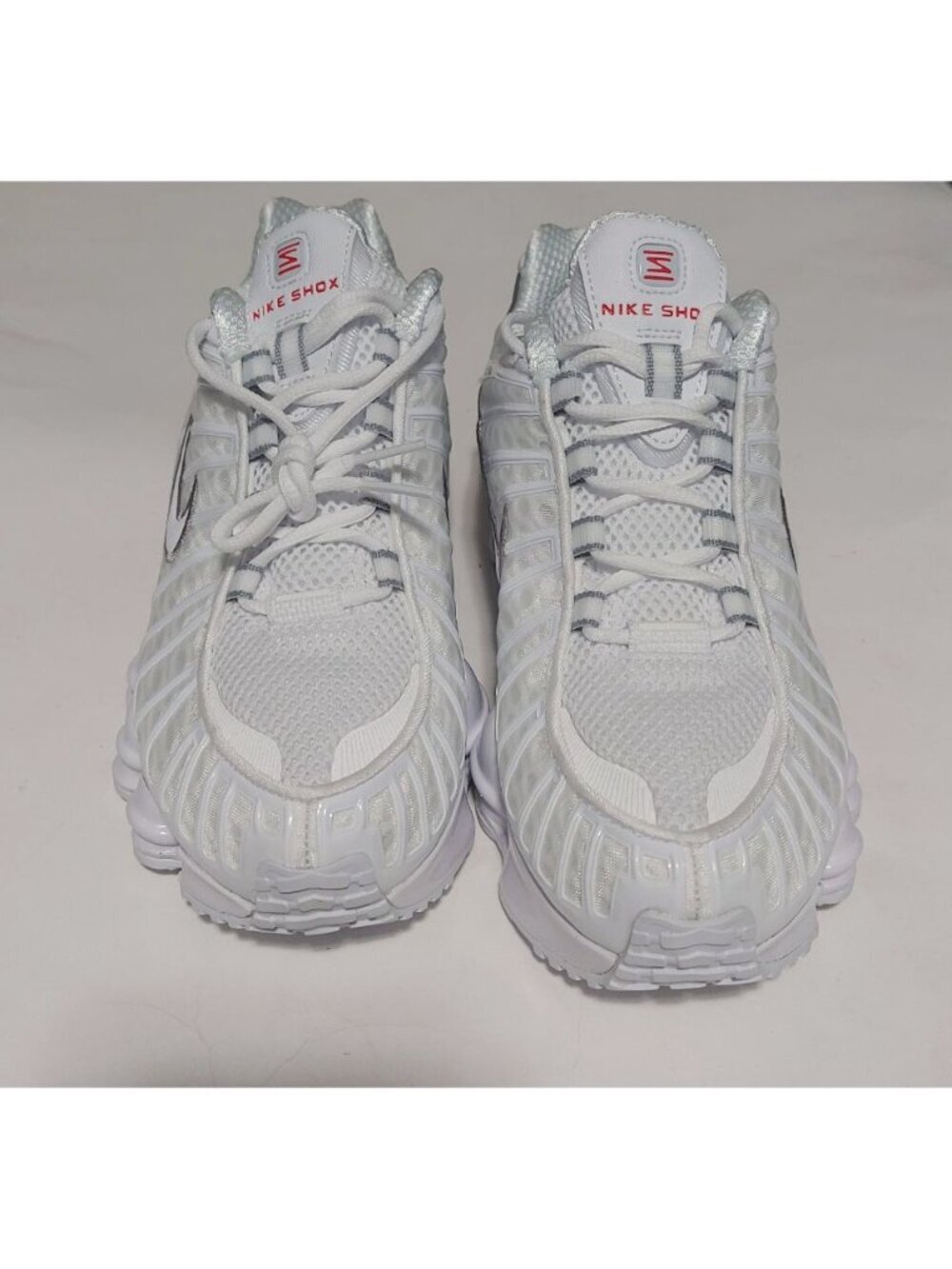 Nike Shox TL Low Top Sneakers Youth Mens 7 Womens 8.5 White Metallic Silver - Picture 5 of 9